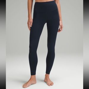 NWT Lululemon True Navy Wunder Train HR Tight 28” Women’s 0